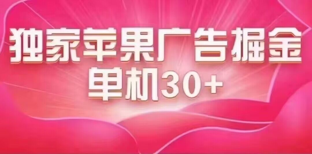 最新苹果系统独家小游戏刷金 单机日入30-50 稳定长久吃肉玩法-星璨学社