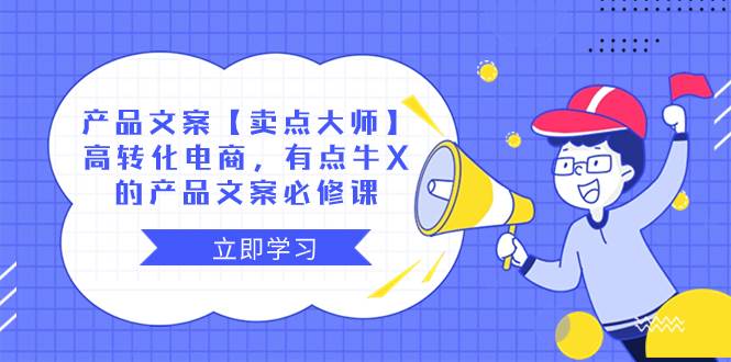 产品文案【卖点大师】高转化电商，有点牛X的 产品文案必修课-星璨学社