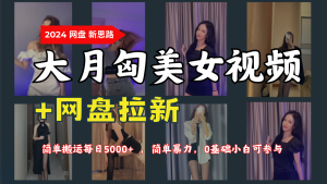 网盘拉新攻略：如何利用大月匈美女视频日赚5000+，0基础小白也能轻松上手！-星璨学社