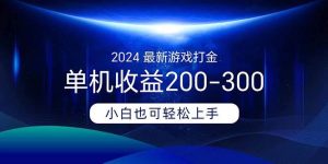 2024最新游戏打金单机收益200-300-星璨学社