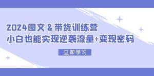 2024 图文+带货训练营，小白也能实现逆袭流量+变现密码-星璨学社