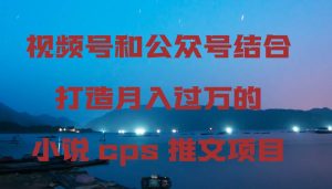 视频号和公众号结合打造月入过万的小说cps推文项目-星璨学社