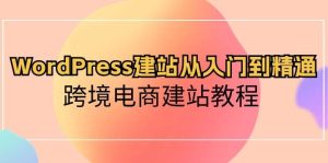 WordPress建站从入门到精通,跨境电商建站教程-星璨学社