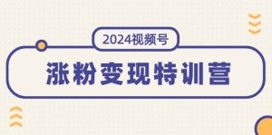 2024视频号-涨粉变现特训营：一站式打造稳定视频号涨粉变现模式（10节）-星璨学社