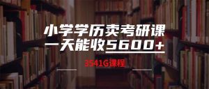 小学学历卖考研课程，一天收5600（附3580G考研合集）-星璨学社