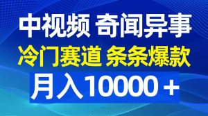 中视频奇闻异事，冷门赛道条条爆款，月入10000＋-星璨学社