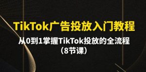 TikTok广告投放入门教程，从0到1掌握TikTok投放的全流程（8节课）-星璨学社