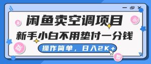 闲鱼卖空调项目，新手小白一分钱都不用垫付，操作极其简单，日入2K+-星璨学社