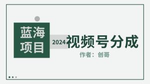 【蓝海项目】2024年视频号分成计划，快速开分成，日爆单8000+，附玩法教程-星璨学社