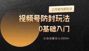 2024视频号升级防封玩法，零基础入门，小白也能日入3000+-星璨学社