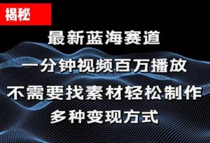 揭秘！一分钟教你做百万播放量视频，条条爆款，各大平台自然流，轻松月...-星璨学社