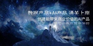 数据产品+AI产品 通关上岸，创建能带来商业价值的AI产品，学习AI产品开发-星璨学社