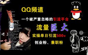 QQ频道，一个被严重忽略的引流平台，流量巨大，实操单日引流500+创业粉、兼职粉-星璨学社