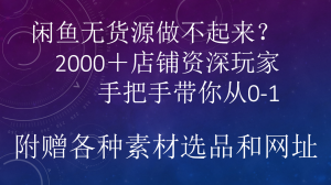 闲鱼已经饱和？纯扯淡！闲鱼2000家店铺资深玩家降维打击带你从0–1-星璨学社