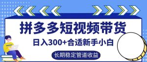 拼多多短视频带货日入300+实操落地流程-星璨学社