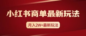 小红书商单暴力起号最新玩法，月入2w+实操课程-星璨学社