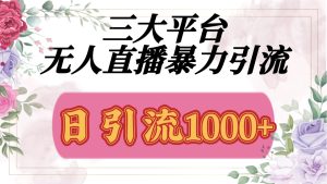 抖音，快手，视频号全平台通用，无人直播引流法，利用图片,模板,整套话术挂机全天支持矩阵操作，无限设备多开，超暴力引流，1000+高质量精准创业粉-星璨学社