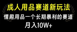 大人用品赛道新玩法，情趣用品一个长期暴利的赛道，月入10W+-星璨学社