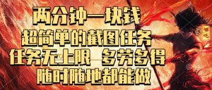 两分钟一块钱，超简单的截图任务，任务无上限，多劳多得 随时随地都能做-星璨学社