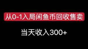 从0-1入局闲鱼币回收售卖，当天收入300+-星璨学社
