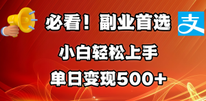 必看！副业首选！小白轻松上手。每天花1小时的时间批量搬运，单日变现500+，可矩阵放大-星璨学社