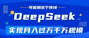 DeepSeek最全玩法，利用AI实现月入过万，玩转所有项目-星璨学社