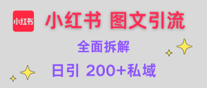 【小红书图文引流】全面解析，日引200+私域-星璨学社