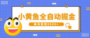 小黄鱼全自动掘金，解放双手，小白躺赚，单月变现8000+-星璨学社